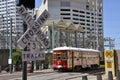 Riverfront trolley Royalty Free Stock Photo