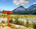 Canadian Rockies, Snaring River Jasper, Canada Royalty Free Stock Photo