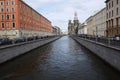 Rivers and canals in Saint Petersburg Royalty Free Stock Photo