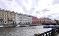 Rivers and canals in Saint Petersburg Royalty Free Stock Photo