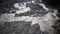 Rivers full of volcanic rocks in Indonesia Royalty Free Stock Photo