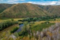 Rivers and mountains of Bashkiria in summer Royalty Free Stock Photo