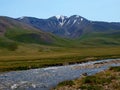 The rivers of plateau Ukok, mountain Altai