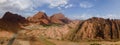 The rivers and villages in the Danxia landform