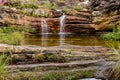 Rivers and waterfalls, Biribiri environmental reserve in Diamantina, Minas Gerais, Brazil Royalty Free Stock Photo