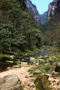 Rivers in zhangjiajie mountains