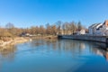Riverscape at Danube river Royalty Free Stock Photo