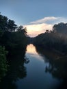 Riverscape at Dusk Royalty Free Stock Photo