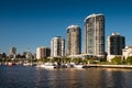 Riverside apartments in Brisbane Royalty Free Stock Photo