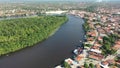 Riverside of Barreirinhas city at northeast brazilian paradise.