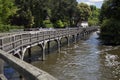 Riverside Bridge on the River Thames Royalty Free Stock Photo