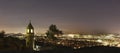 RIVERSIDE, CA - Mt. Rubidoux at night Royalty Free Stock Photo