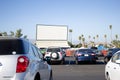 Cars, drive-in theater Royalty Free Stock Photo