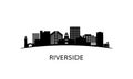 Riverside city skyline.