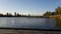 Riverside docks on the Old Danube