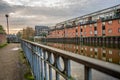 Footpath along the River Wensum in the city of Norwich, Norfolk