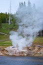 Riverside Geyser eruption in Yellowstone National Park, USA Royalty Free Stock Photo