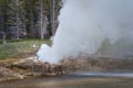 Riverside Geyser eruption in Yellowstone National Park, USA Royalty Free Stock Photo