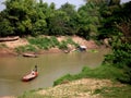 Riverside living, Kompong Cham province Royalty Free Stock Photo