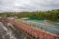 Riverside Matte district at river Aare in Bern Royalty Free Stock Photo