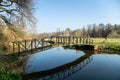 Bowers Lock River Wey footbridge Surrey England