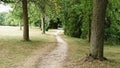 Riverside Park Trail lined with trees Royalty Free Stock Photo