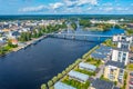 Riverside of pielisjoki in Joensuu in Finland Royalty Free Stock Photo
