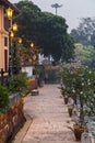 Riverside promenade along Sungai Melaka, Malacca, Malaysia Royalty Free Stock Photo