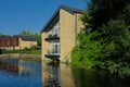 Riverside Property with balcony Royalty Free Stock Photo