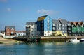 Riverside property, Littlehampton, Sussex, UK Royalty Free Stock Photo