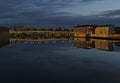 The riverside of river Garonne in city Toulouse