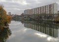The riverside of river Garonne in city Toulouse