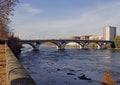 The riverside of river Garonne in city Toulouse