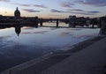 The riverside of river Garonne in city Toulouse