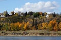 Riverside scene in edmonton Royalty Free Stock Photo