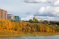 Riverside scene in edmonton Royalty Free Stock Photo