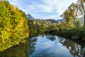 Riverside scene in the Nature Park Altmuehltal (Naturpark AltmÃÂ¼hltal) Royalty Free Stock Photo