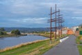 Riverside of Tamar river in Launceston, Australia