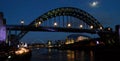 Riverside on the Tyne at night Newcastle UK Royalty Free Stock Photo