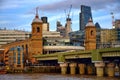 View of Cannon Street Station of London, England