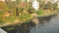 A riverside view of Dhaka city