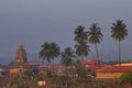 Riverside View of Sri Sharadambe Temple, Establised by Adi Shankara in 14th Century, Sringeri, Karnataka Royalty Free Stock Photo