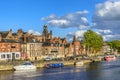 Riverside view of York UK