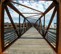 Riverwalk Bridge - Beloit, Wisconsin Royalty Free Stock Photo