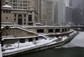 Riverwalk Civic District snow Covered