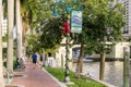 Riverwalk in downtown Fort Lauderdale, Florida Royalty Free Stock Photo