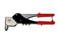 Rivet tool white isolated background. Royalty Free Stock Photo