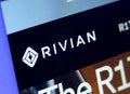 Rivian electric vehicle company logo