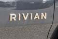 Rivian R1S EV Electric Vehicle display at a dealership. Rivian offers the R1S in Adventure and Launch models