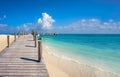 Riviera Maya Maroma Caribbean beach Mexico Royalty Free Stock Photo